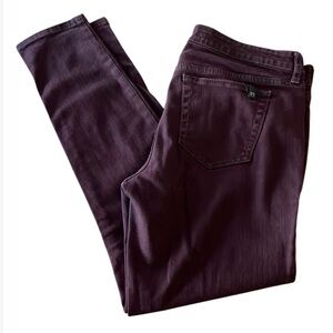JOES JEANS The Skinny Mid Rise Plum Purple Stretch Denim Pants - Size 31